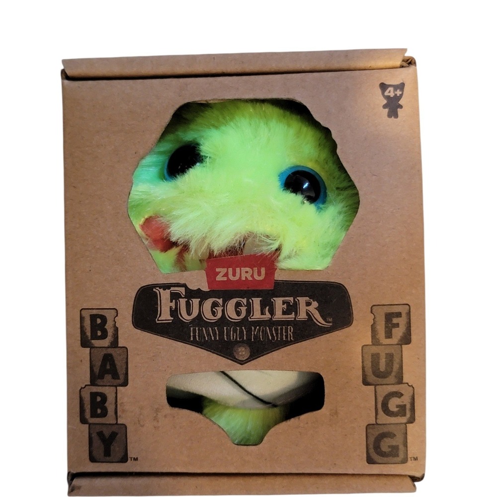 Zuru Fuggler Baby‎ Fugg Monster Kids OS Neon Green New Fuzzy Plush Toy 15703G